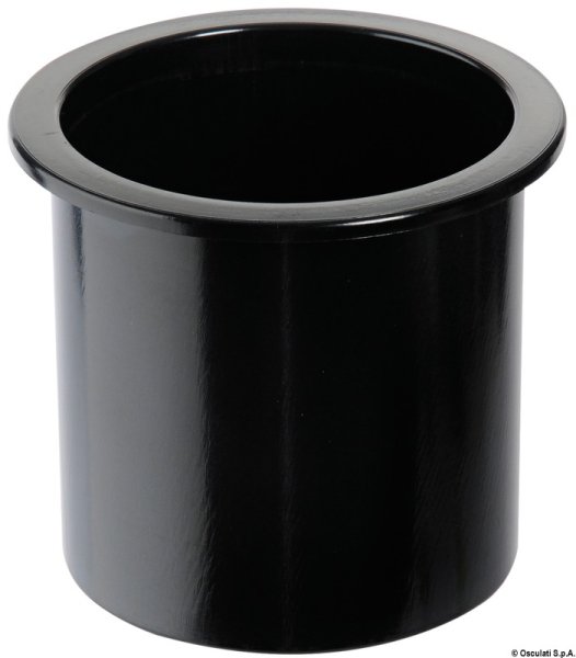 Porta bicchieri ad incasso ABS nero - 48.430.12